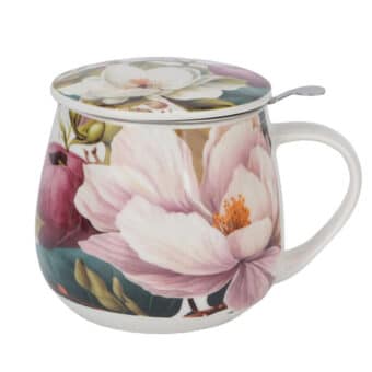 Taza de porcelana con filtro y tapa Magnolia