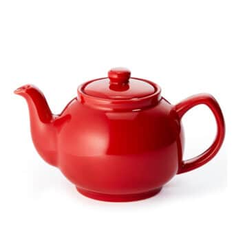 Tetera roja de cerámica Timm