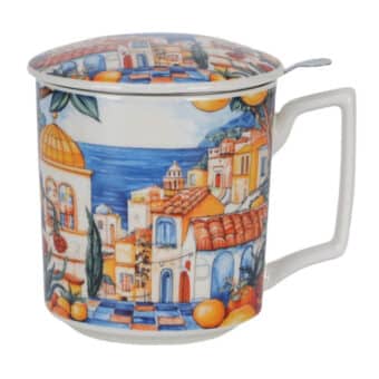 Taza España, porc. 0,40 l. filtro y tapa